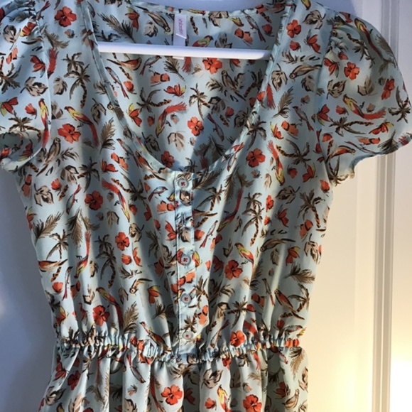 Xhilaration Bird Print Dress size M - Picture 4 of 5